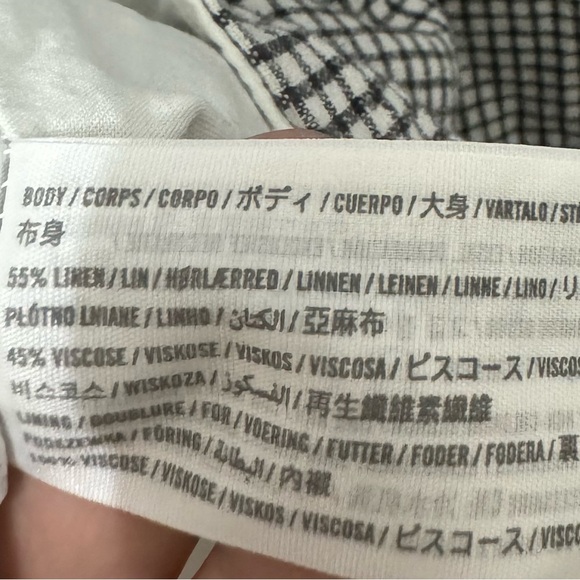 Abercrombie & Fitch Checkered Line Blend Midi Dress Size XL - Picture 4 of 4